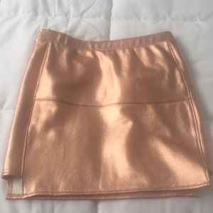 Rose gold skirt